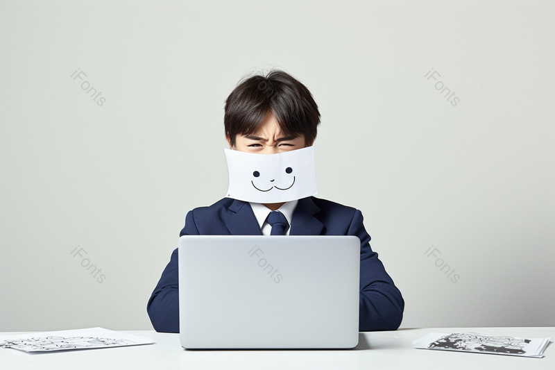 清晰的摄影图高清的图片海报设计背景体验上班不开心的小男孩,高清,摄影图,摄影图片,图片大全,摄影图免费下载